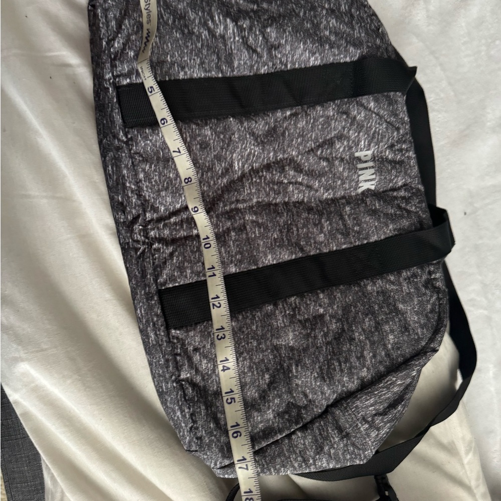 Pink Gray Duffel Bag from Victoria Secret